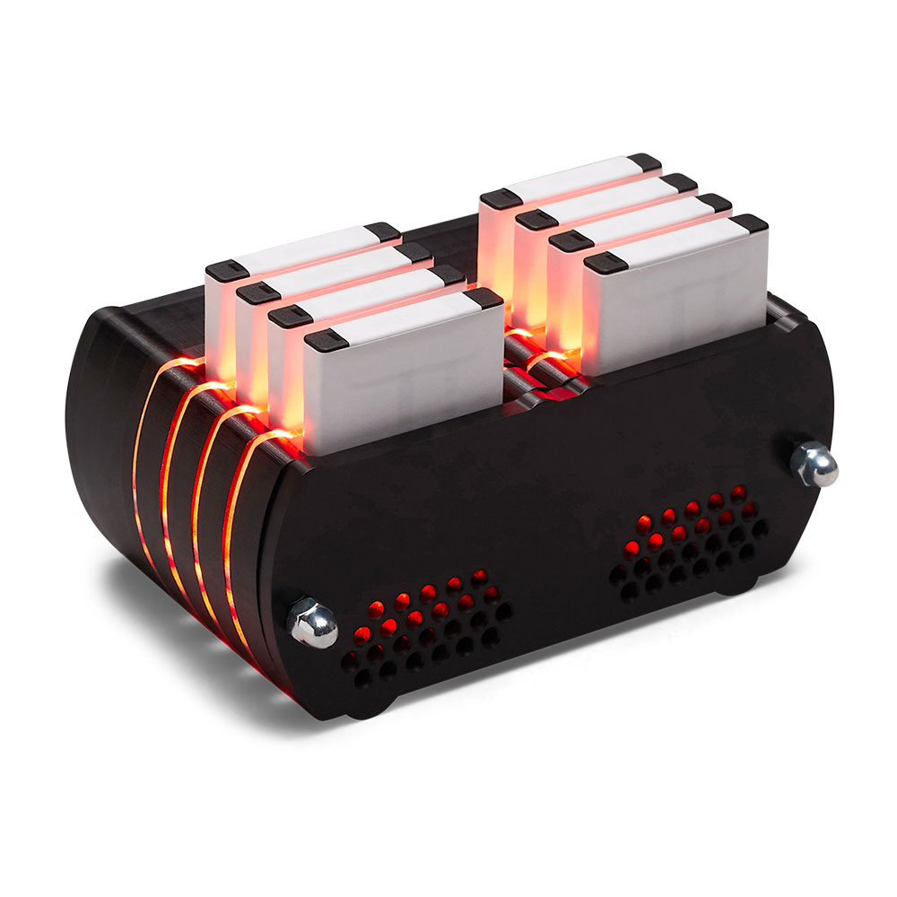 WrineX WX508 8-Bay Simultaneous NP-50 Battery Charger - Everything ...