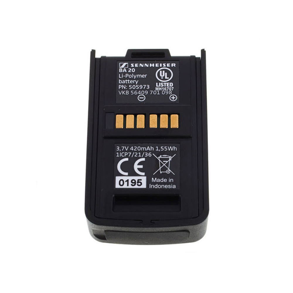 Sennheiser BA 20 Battery Pack for AVX EKP Receiver - Everything Audio ...